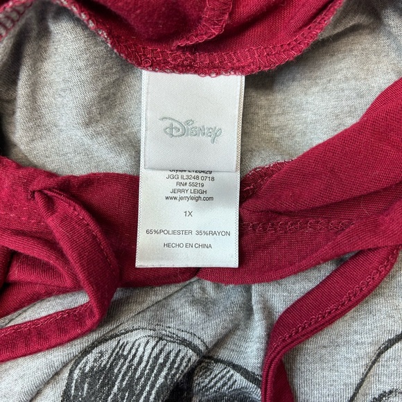 Disney Women’s Long Sleeve Character Graphic ColorBlock Hoodie, size 1X - Picture 6 of 10